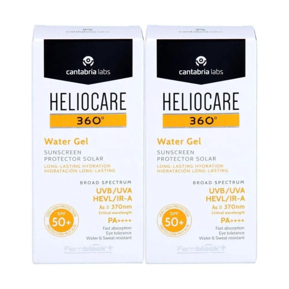 HELIOCARE 360 Water Gel SPF50+ 50ml Hydrating Sunscreen x 2