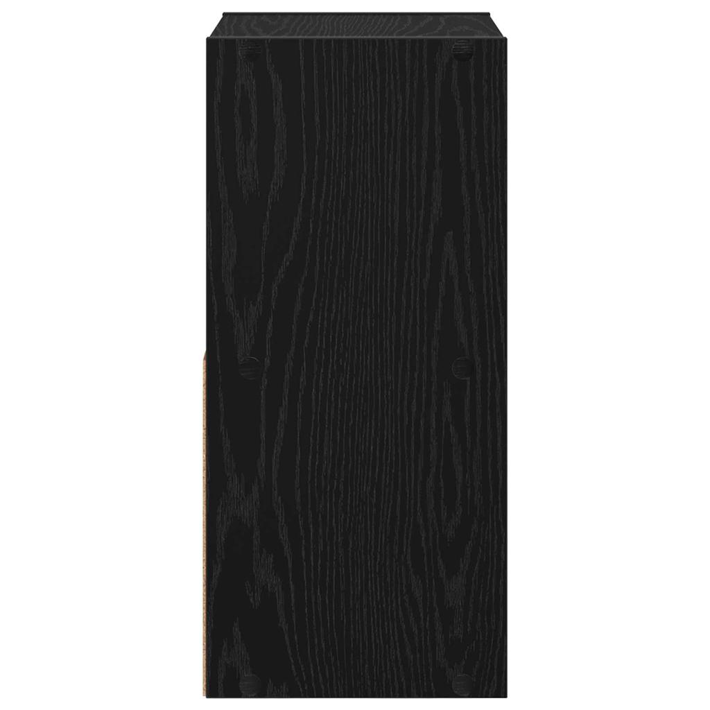 Nightstand Black Oak Effect 30.5 x 27 x 59.5 cm