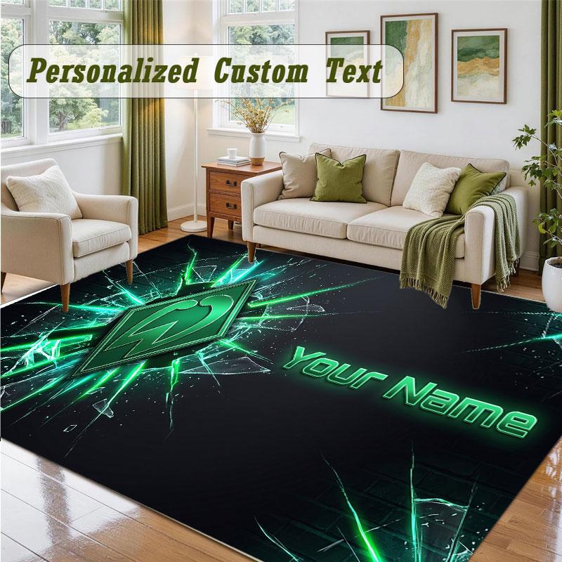 Crystal Velvet Square Rug Custom NameWerder Bremen FC Pattern Non Slip Home Floor Decor Rug