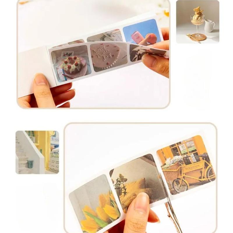 30pcs/pack 90patterns/pack Ins Material Stickers Book Scrapbooking Junk Journal Creative Stationery DIY Deco Stickers