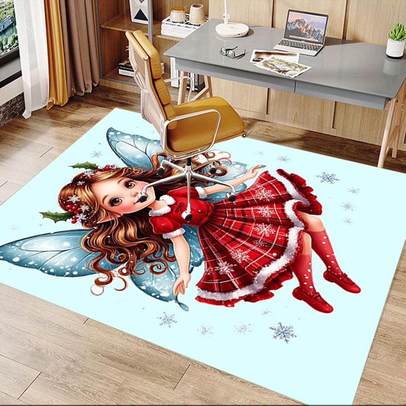 1PC Christmas, Fairy Extra Large Non Slip Floor carpet, Office, family, Studio   Large Area Rug Indoor Rugs, Bold Statement Piece