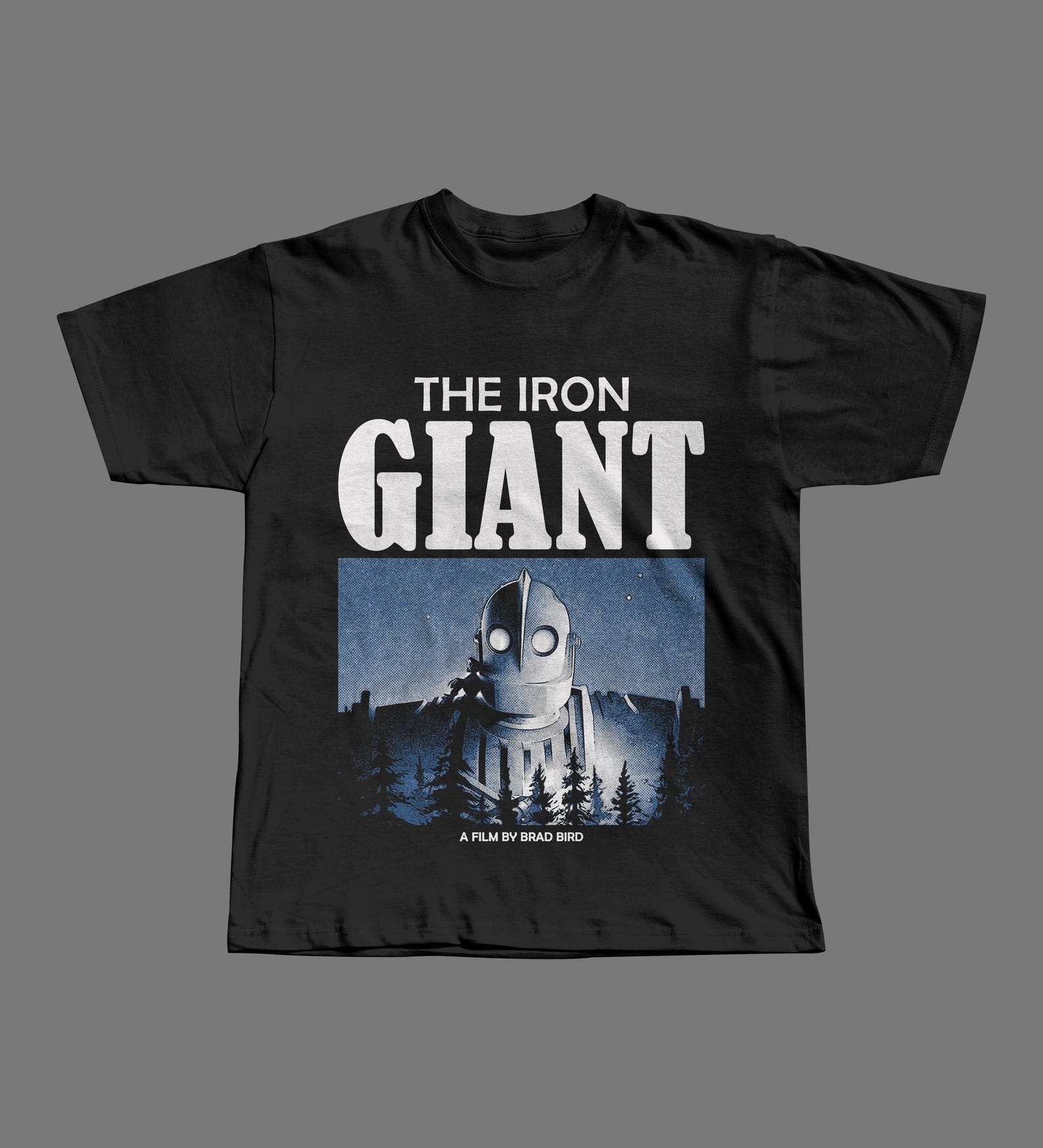 The Iron Giant T-Shirt, Brad Bird Animated Classic, 90s Sci-Fi Animation, Family Movie Gift 4XL