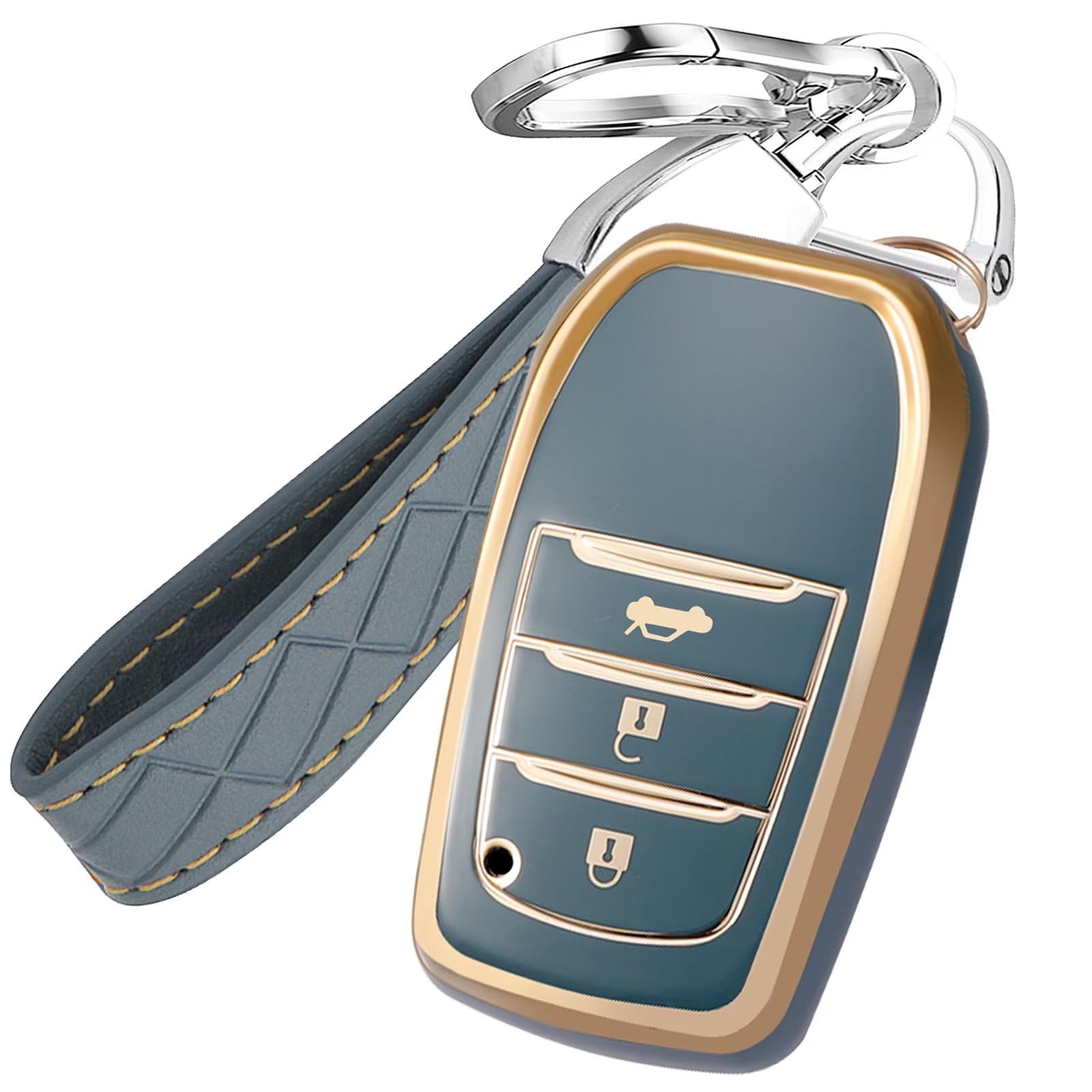 

YORKNEIC Чехол для ключей для Toyota Prius 60 Series 30 Series Harrier 80 Series Hilux GUN125 Land Cruiser 200 Series 300 Series RAV4 PHV 50 Series GranAce GR