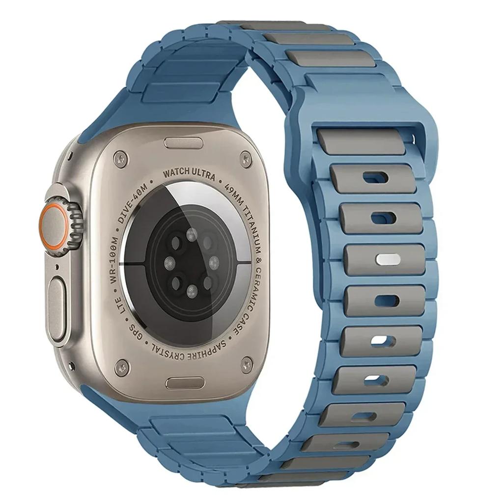 Silicone Strap for Apple Watch 10 Band 46mm 45mm 44mm 49mm 42mm 40mm 38 Correa Bracelet Iwatch Series 9 8 7 6 5 SE Ultra 2 Band