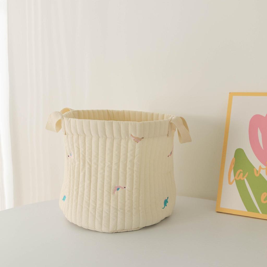 Multi-Purpose Baby Diaper and Toy Organizer Basket