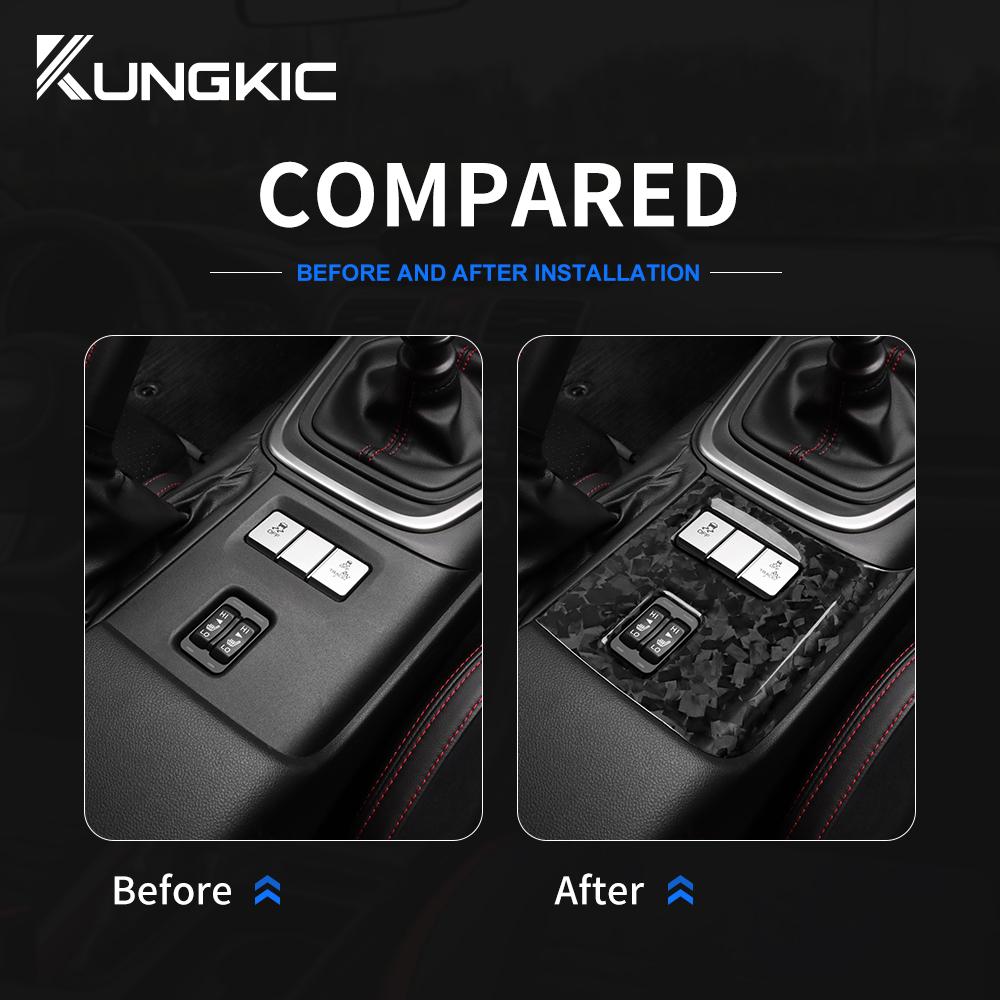 Forged Carbon Fiber Sticker For Subaru BRZ Toyota GR86 2025 2025 2025 2025 Car Seat Heat Button Cover Trim Interior Accessories