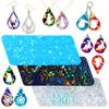 Portable Silicone Mold DIY Christmas Earrings Casting Molds Tear Drop Shapes Jewelry Making Moulds for DIY Lovers