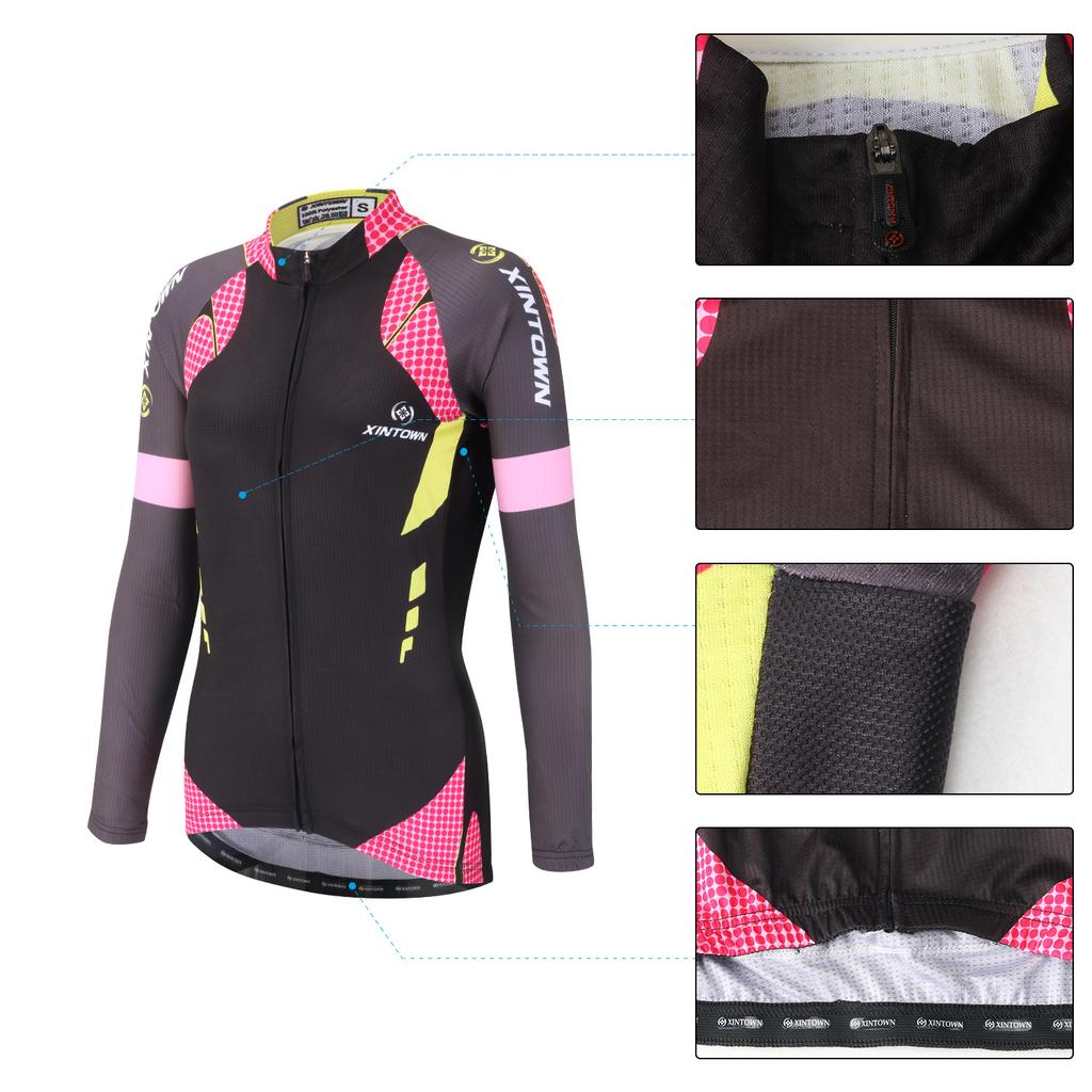 2026 Women's Long Sleeve Cycling Set Spring Bicycle Suit Quick Dry Outdoor Riding Gear