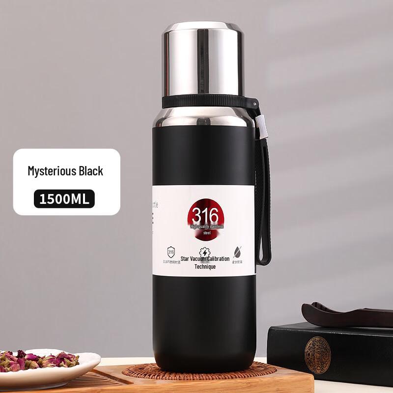 Shangqi Stainless Steel Vacuum Insulated Stewing Tea & Water Bottle