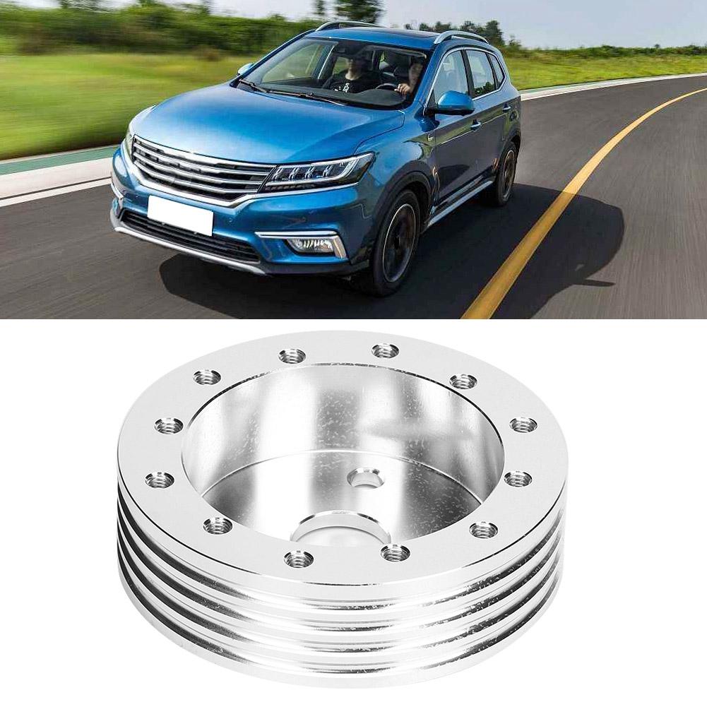 1in Aluminum Steering Wheel Hub Spacer for 5 6 Hole Wheels to 3 Hole Adapter(Black)