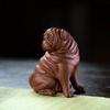Yixing Purple Clay Tea Pet Chinese Zodiac Dog Statue Animal Tea Figurine Ornaments Household Handmade Tea Set Decoration