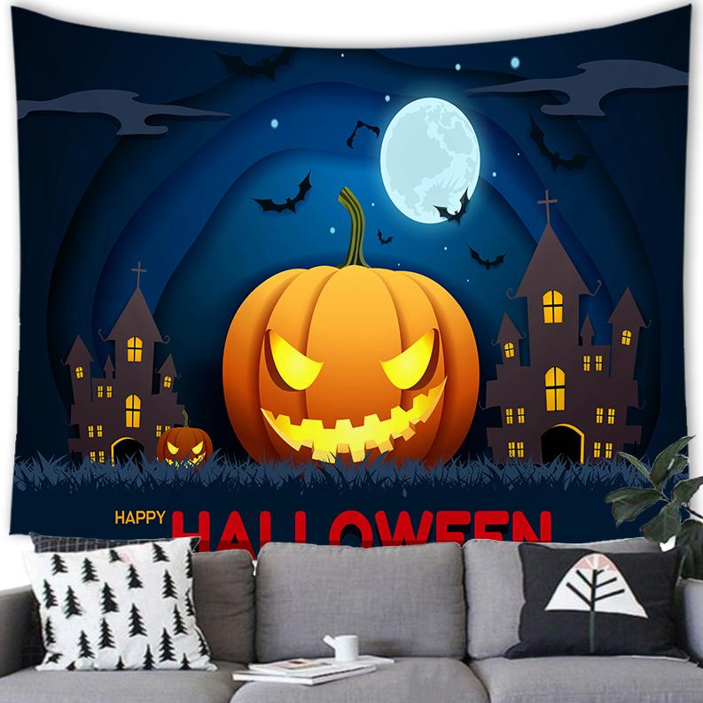 Celebrate Halloween Art Tapestry Wall Hanging Home Decor Tapestry Room Living Room Dorm Wall Decor Backdrop Cloth