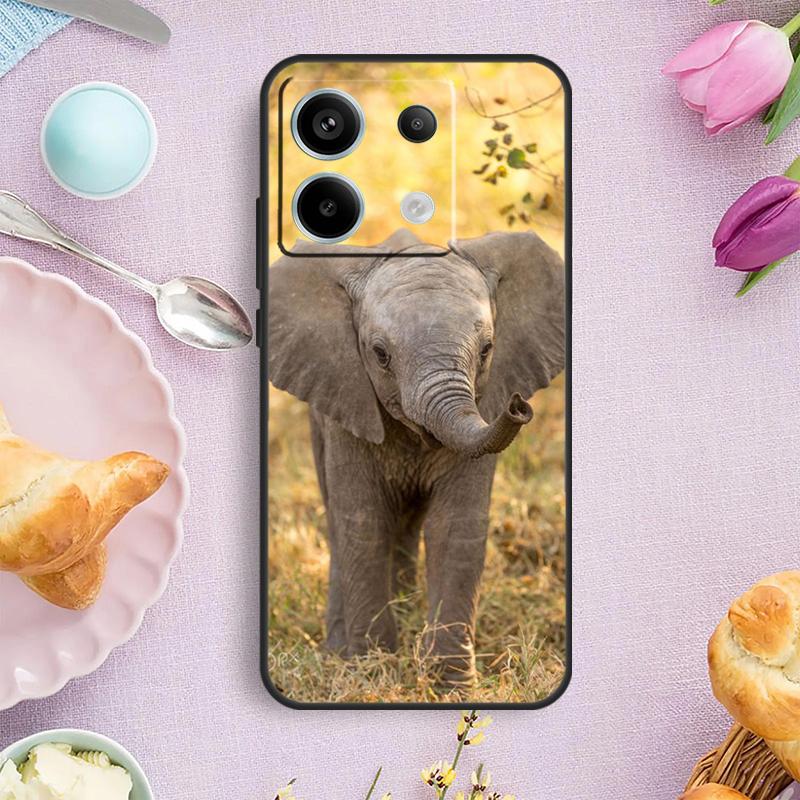

African Elephant Silhouette Case For Xiaomi Redmi Note 13 11 9 10 12 14 Pro 12S Cover For Redmi 15 14C 10C 13C 12C 15C Redmi Note 14 5G