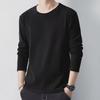 Men's Slim-Fit German Velvet Long-Sleeve Round Neck Warm T-Shirt for Autumn/Winter