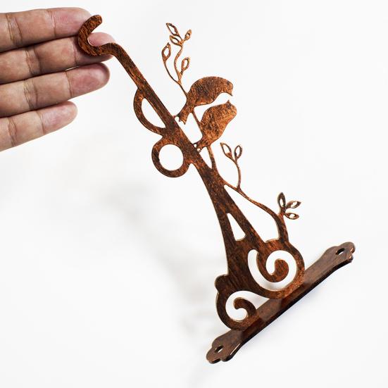 Wall Plant Hanger Metal Coated Wall-mounted Hook Rust-Proof Indoor Outdoor Bracket