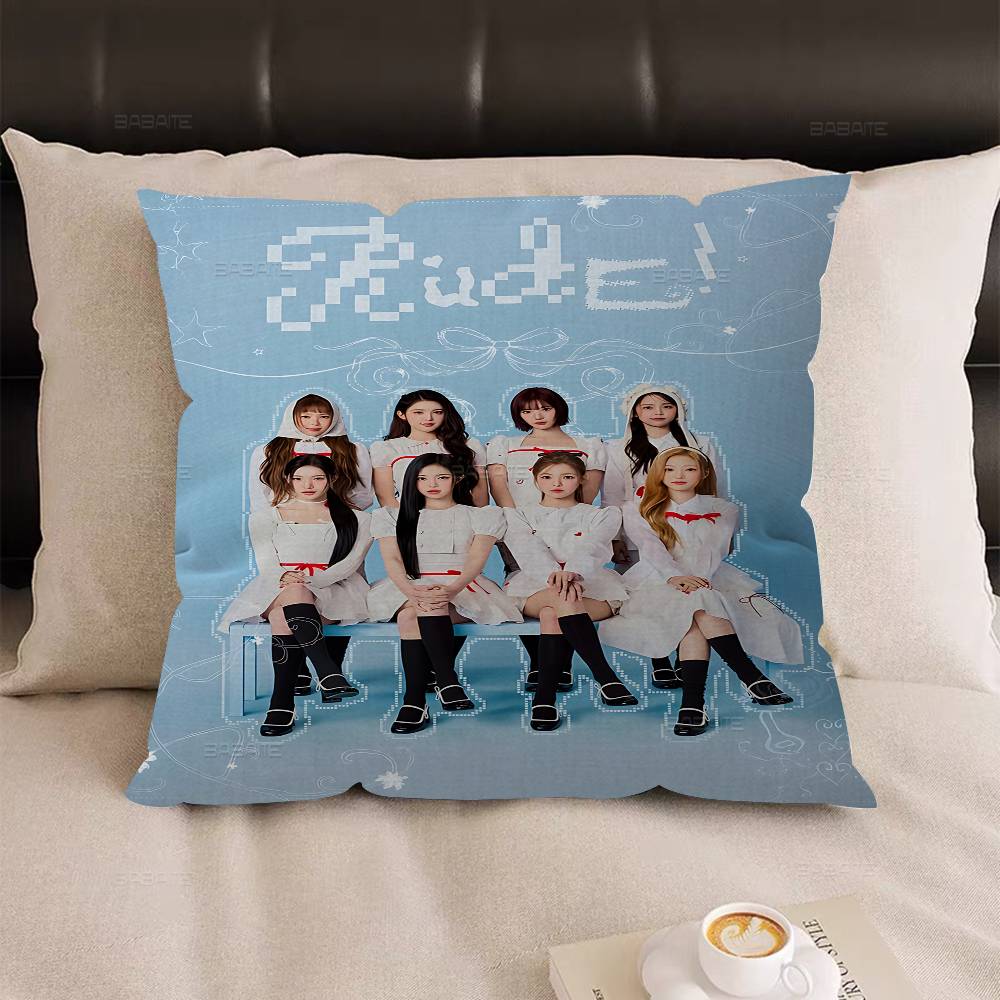 H2H H-Heart2Heart Kpop Style Pillow Anime Pillow Sofa Bed Head Pillow Cover Cushion Cover 45X45 Cm Fashion
