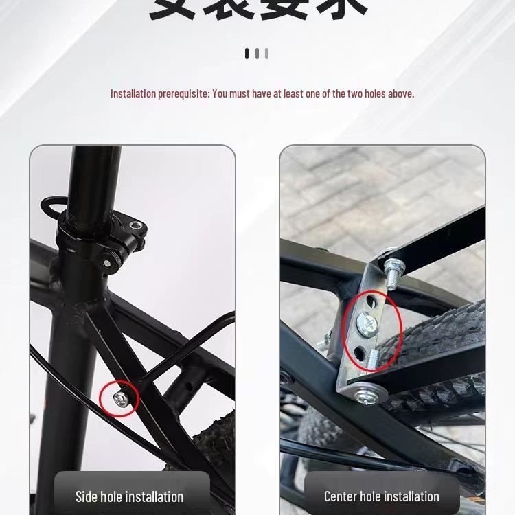 Multifunctional Rear Rack: Carrier for People, Clothes, Mountain Bikes, Children's Bicycles, Cargo, and Folding Bikes.