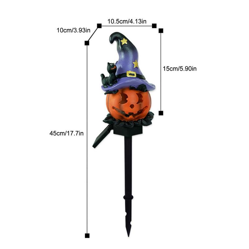 Halloween Solar Powered Pumpkins Outdoor Lights Creative Atmosphere Layout Waterproof Courtyard Garden Scenery Decorative Gift