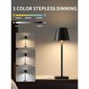 2400mAh Simple LED Rechargeable Touch Table Lamp Three Colors Bedside Creative Ambient Light Bar Outdoor Decoration Night Light