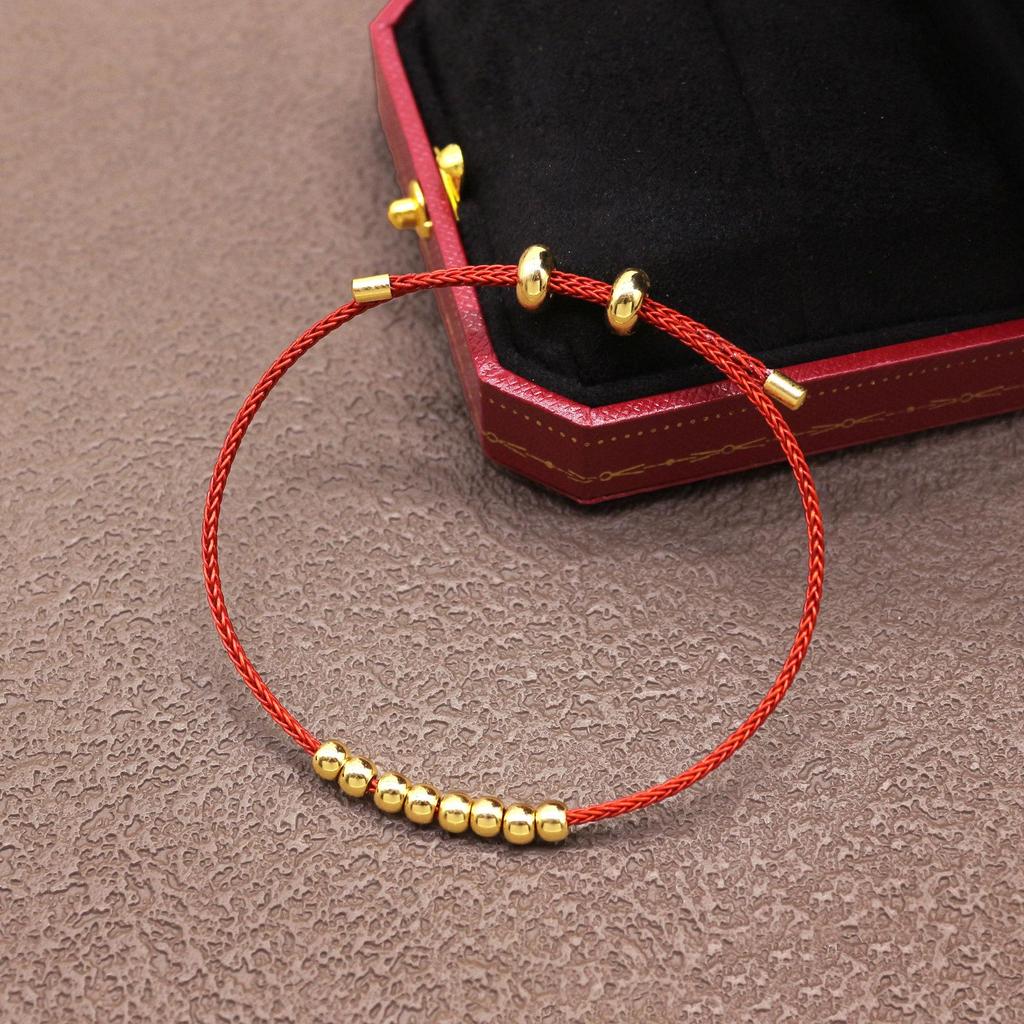 Jahr des Ratten Verstellbares Rotes Schnurarmband - Vielseitig & Elegant für Frauen