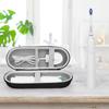 Portable Travel Toothbrush Case Protective Holder Toothbrush Case Charger Storage Box with Mesh Pocket