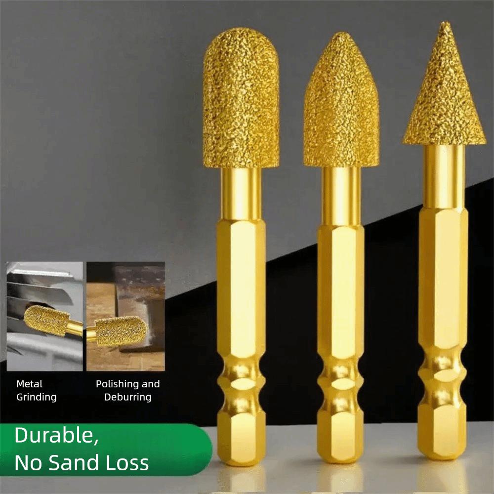 Efficient Abrasive Tool Adamas Coated Rotary Burrs Coated Grinding Burr  Glass Stone Carving