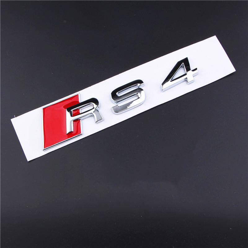 3D Metal Badge Stickers For S2 S line S3 S4 S5 S6 S7 S8 RS3 RS4 RS5 RS6 RS7 RS8 Car Logo Emblem Trunk Decoration Accessories AX2s38