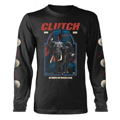 T-shirt a maniche lunghe con stampa elefante Clutch per adulti unisex