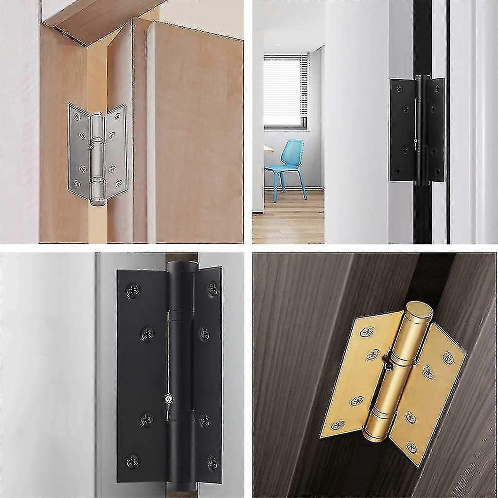 Door Closer, Hidden Soft Close Door Hinge, Slow Close Silent Positioning, Home, Indoor Garden, Hotel, Commercial Door - Silver