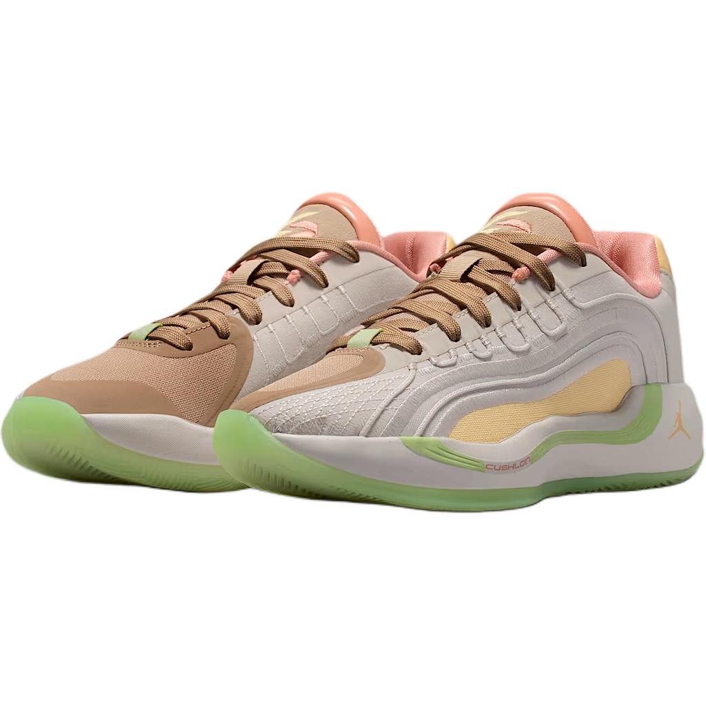 Air Jordan Luka 4 GS Light Orewood Tangerine Tint Kids Sneakers Cream Light-Orewood-Brown Hemp IO0201-100