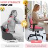 Ergonomic seat cushion, L-shaped integrated design office chair seat cushion, coccyx hollow memory foam orthopedic seat cushion