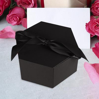 Valentinstag Geschenk-Box mit Deckel Künstliche Seife Blume Schmuck Boxen für Geschenke