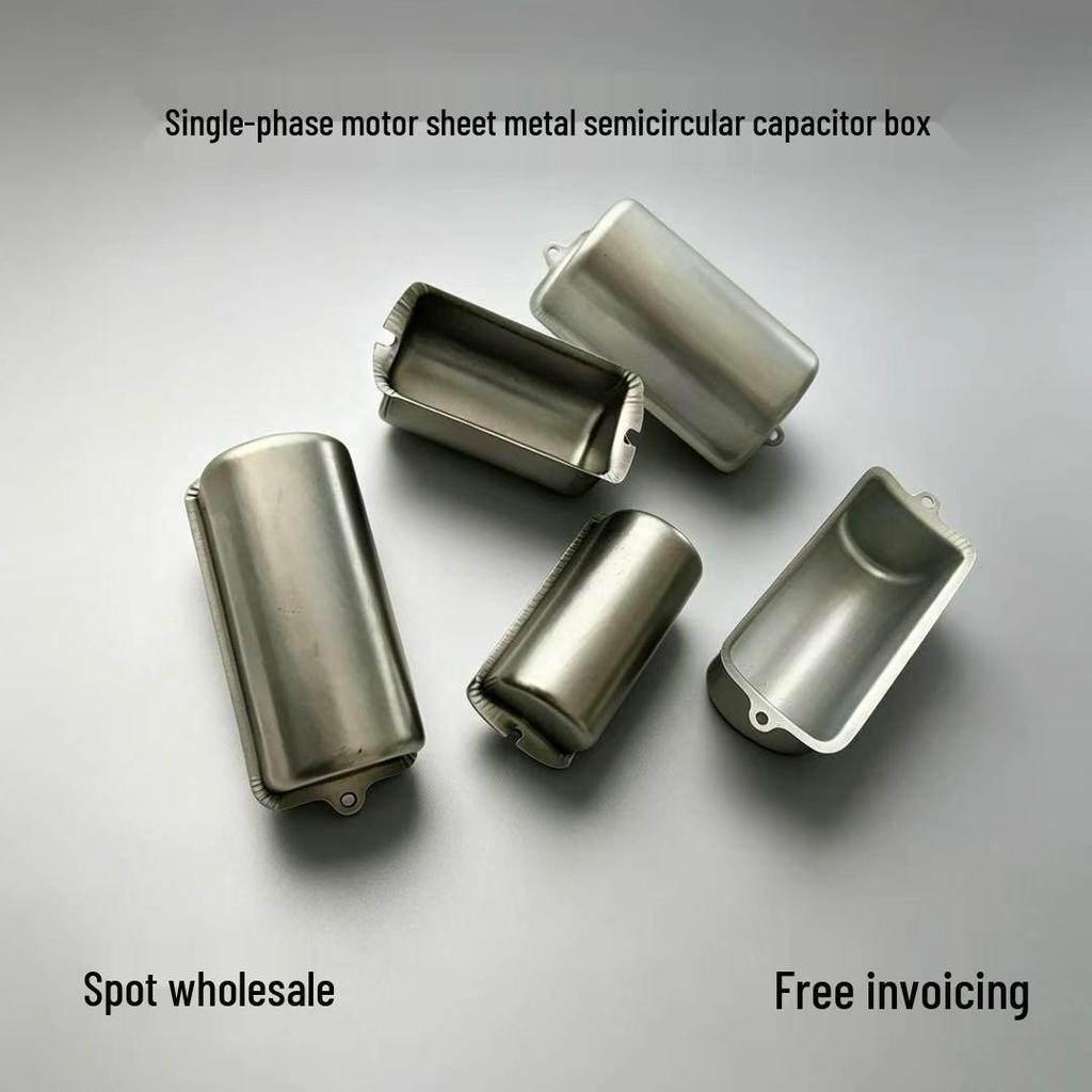 Single-Phase Motor Junction Box - Tinplate Semicircular Design