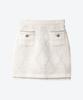 Untage Chain Fringe Tweed Mini Skirt (White)_Uws-Fs20