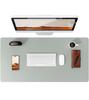Leather Desk Pad Protector, Mouse Pad, Desk Mat, Waterproof Non-Slip PU Desk Blotter, Computer Desk Pad for Women