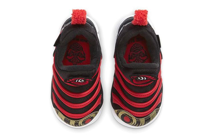 Nike Dynamo Free Low Top Toddler Shoes Black Red Infant And Toddler DC8318-001