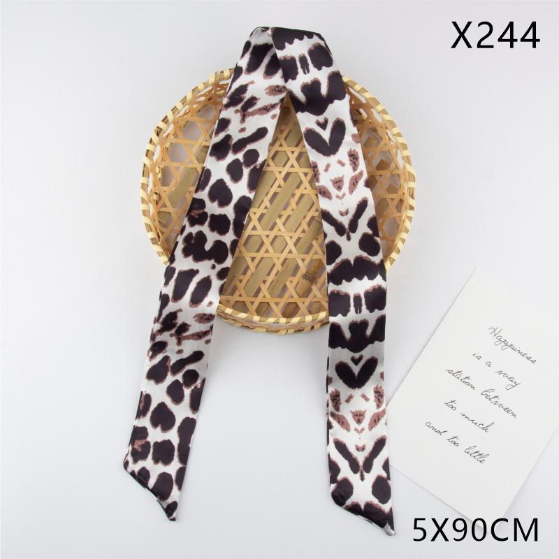 Versatile Vintage Silk Scarf: Hair Tie, Headband, Bag Accessory