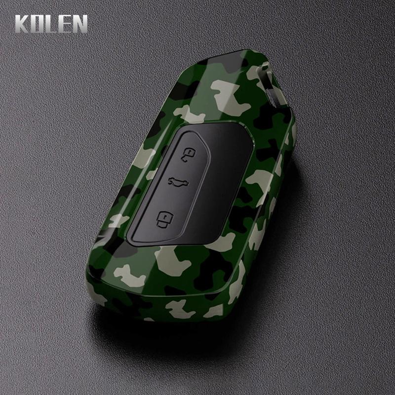 Abs Car Key Case Cover Shell Fob For Vw Volkswagen Golf 8 Mk8 Skoda Octavia A8 Seat Leon Mk4 Cupra Formentor Tarraco Accessories
