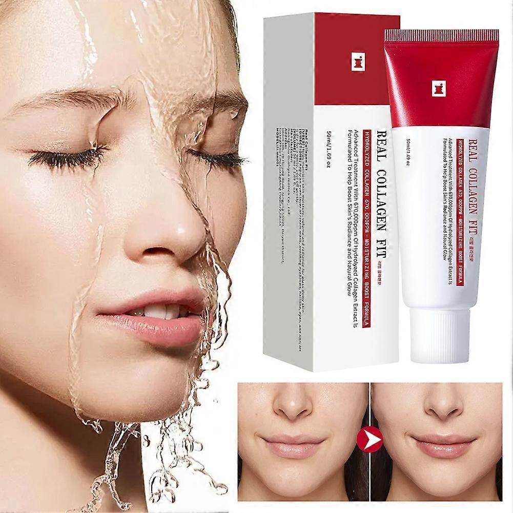 Real Collagen Fit Peel Off Facial Mask Deep Nourishing Refines Pores Mask for All Skin Types