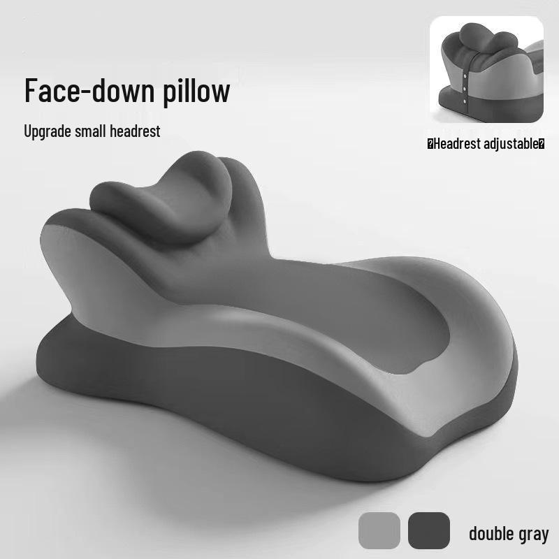 Memory Foam Prone Pillow: Bedside Cushion for Stomach Sleeping, Lumbar & Neck Support, Phone Use, and Reading