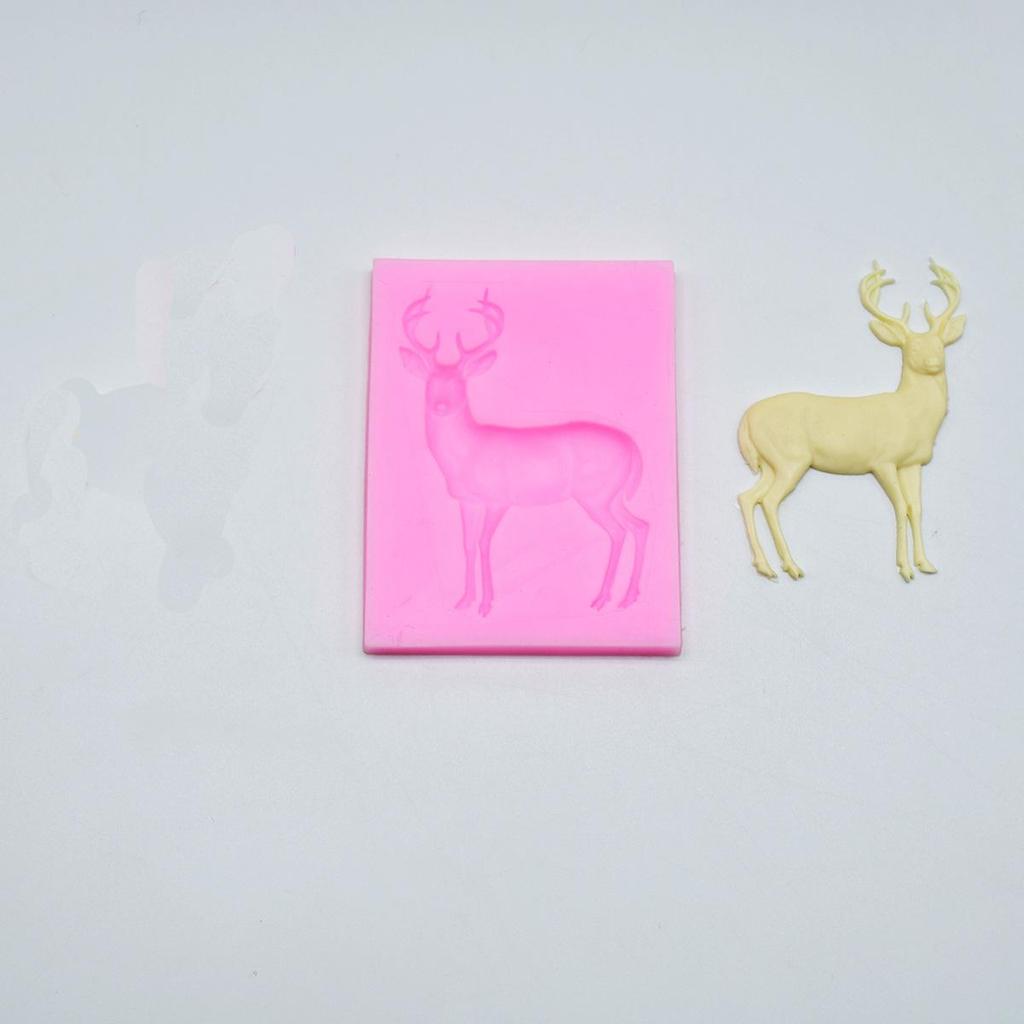 Christmas Reindeer & Snowflake Silicone Mold for Cake Decoration & DIY Baking