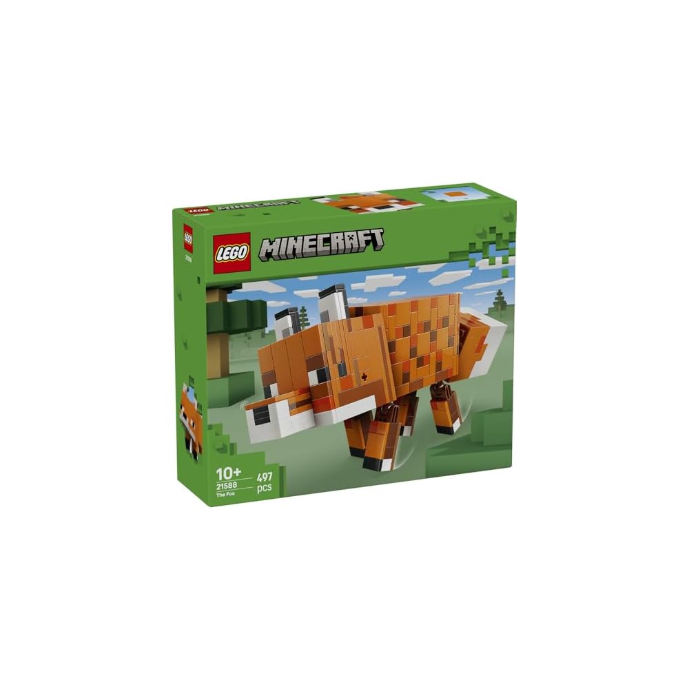 LEGO Minecraft Fox Toy Building Blocks for Kids Ages 10-12 Educational Gift 21588