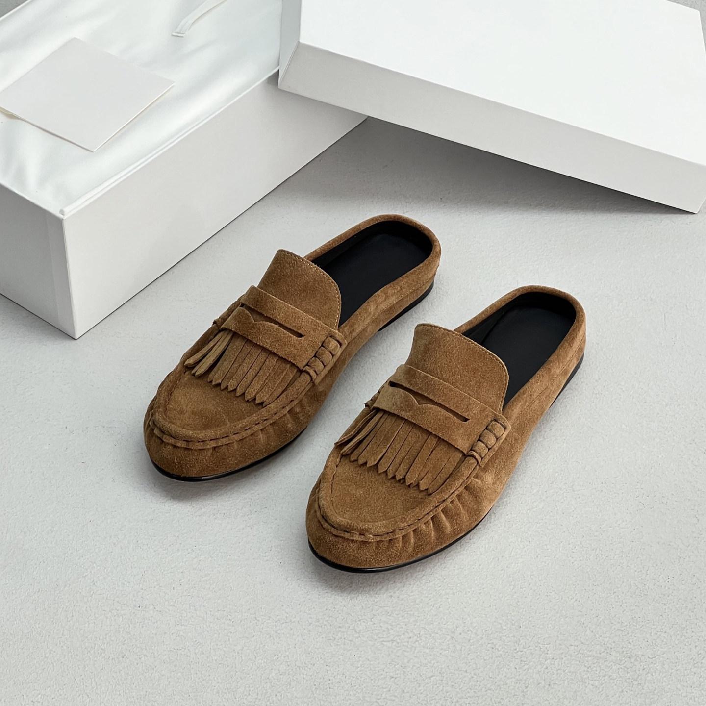 Women`s Genuine Leather Tassel Loafers -