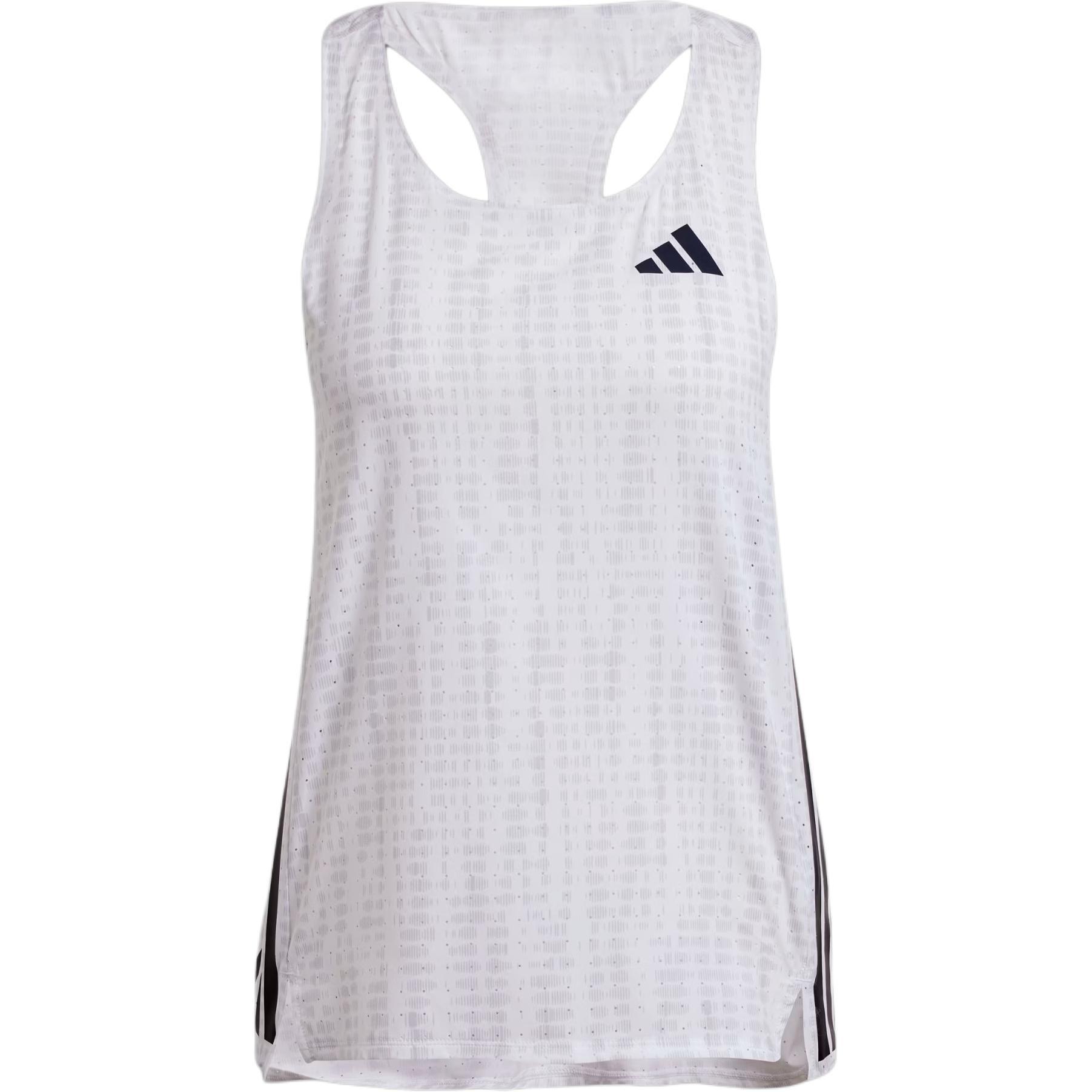 (WMNS) adidas Adizero Running Singlet Asia Sizing White Women s JC7667 XL