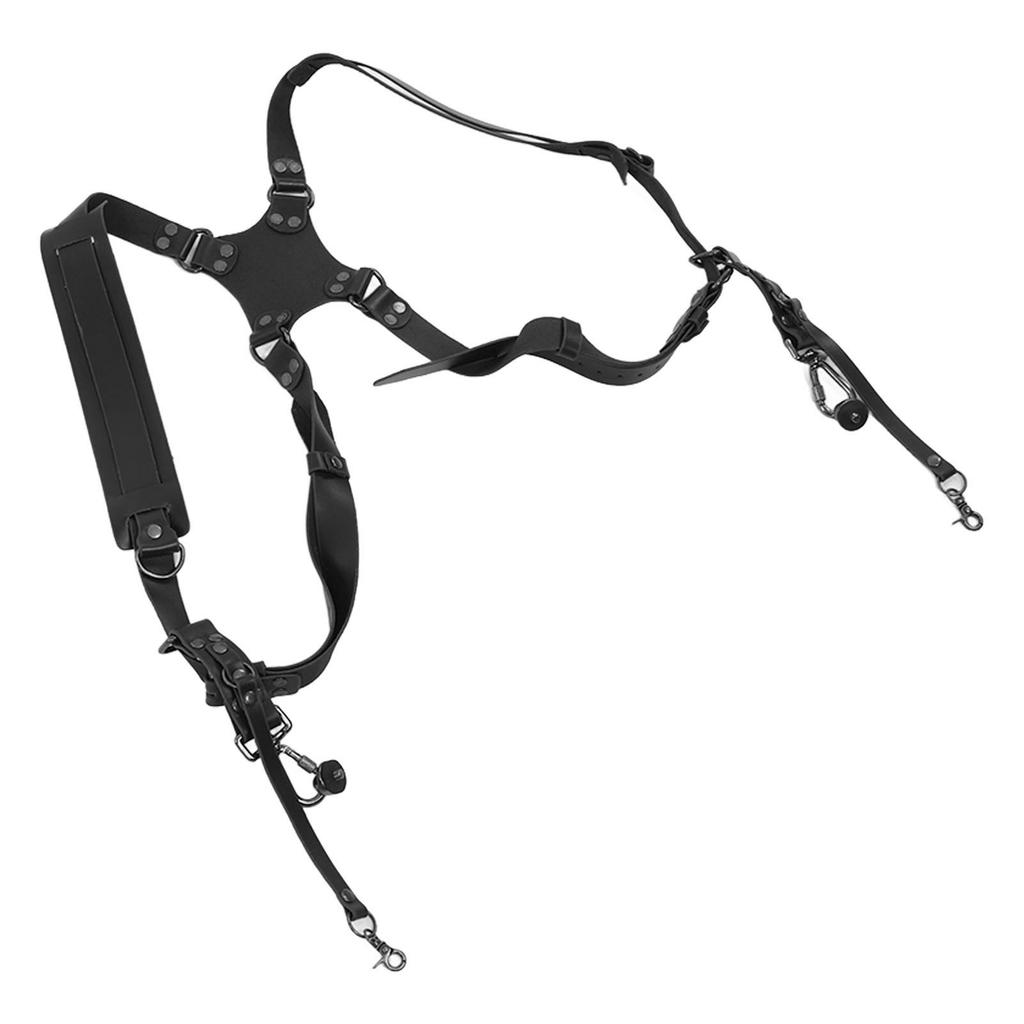 Kamera Doppel-Schultergurt Verstellbarer Leder Doppel-Schulter Schnellverschluss Kamera-Gurt Outdoor