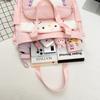 Cartoon Cat Crossbody Bag College Style Large Capacity Shoulder Tote Bag Student Class Book Bag
