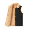ZH 8027 Men's Retro Corduroy Lambswool Vest - Thickened, Plus Size, Versatile, Casual Workwear Outerwear