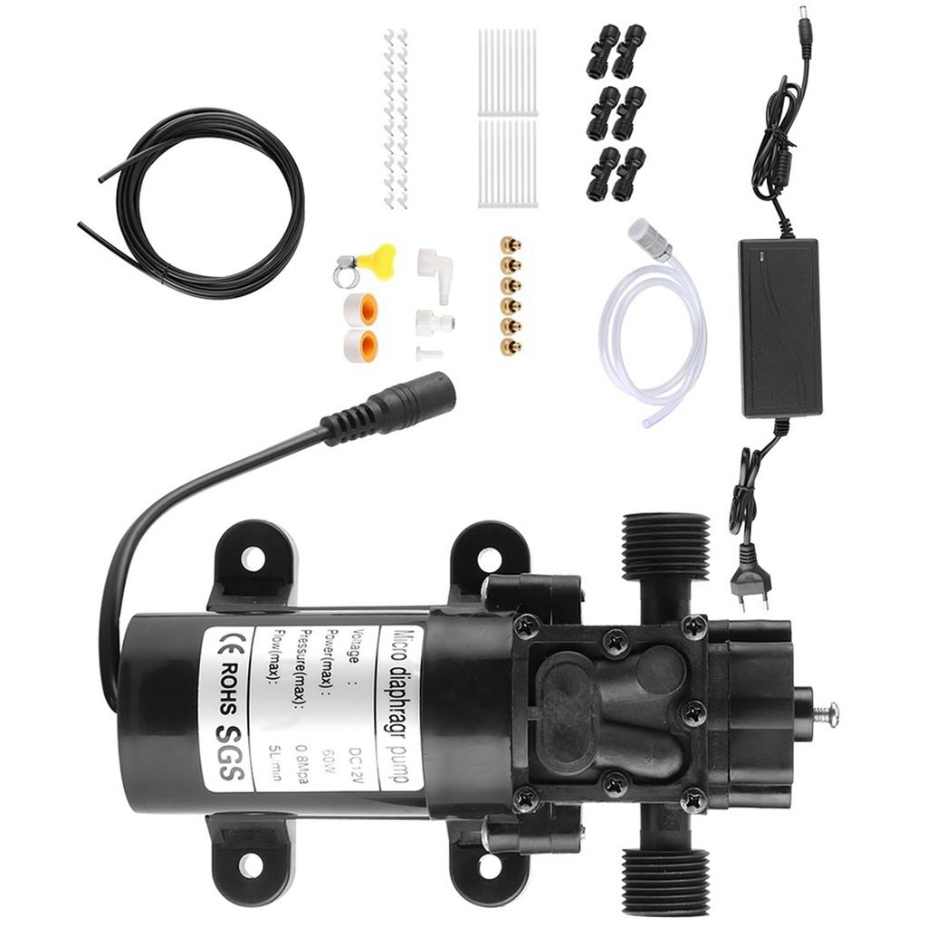 6?Düse 6m Elektrisches Niederdruck-Nebelkühlsystem für Gartengewächshaus im Freien