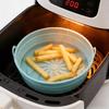 Air Fryer Liners Silicone Cooking Mat Non-Stick Reusable Food Grade Heat Resistant Foldable Basket Mat Easy To Clean Universal Kitchen Accessory