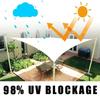 Heavy Duty Sun Shade Sails UV Protection Fade Tear Rust Resistant Rectangle Sunshade Canopy Curved Edges Blocks Sunlight Awnings